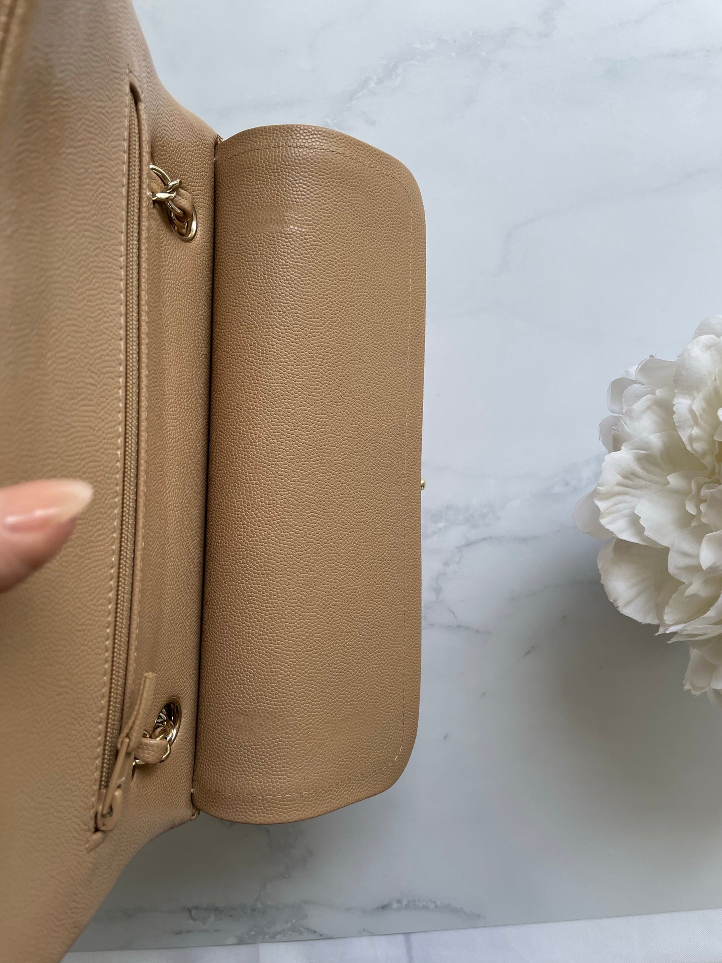 Chanel Classic Flap-19b Dark Beige-medium