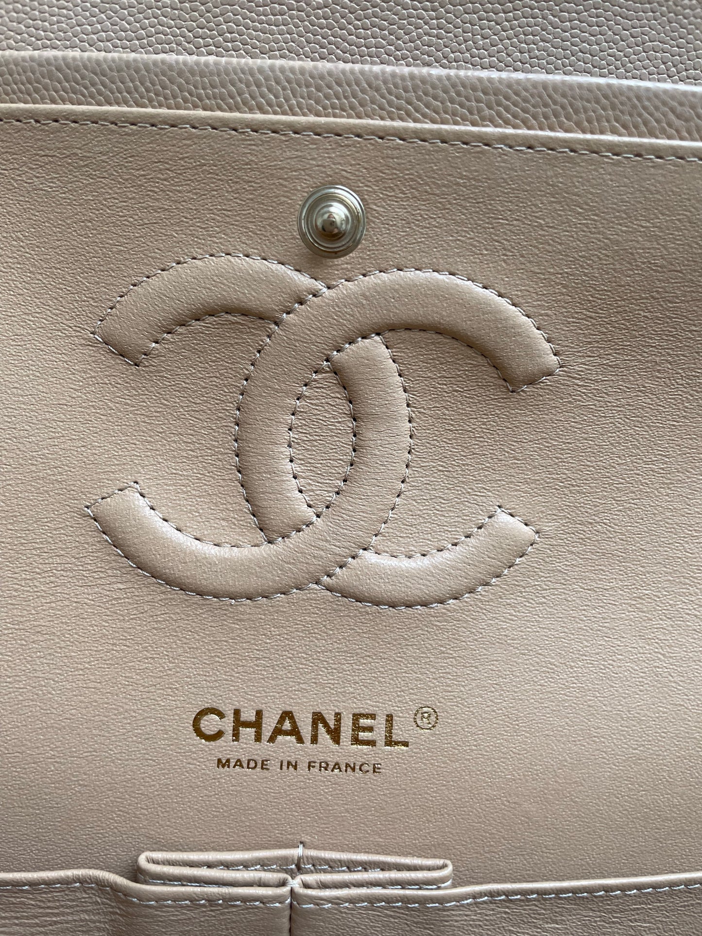 Chanel Classic Flap-19b Dark Beige-medium