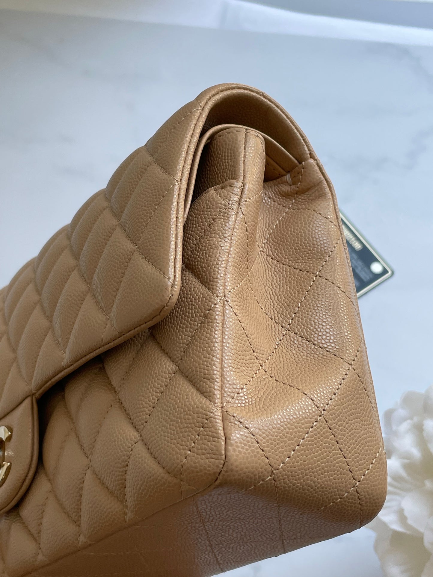 Chanel Classic Flap-19b Dark Beige-medium