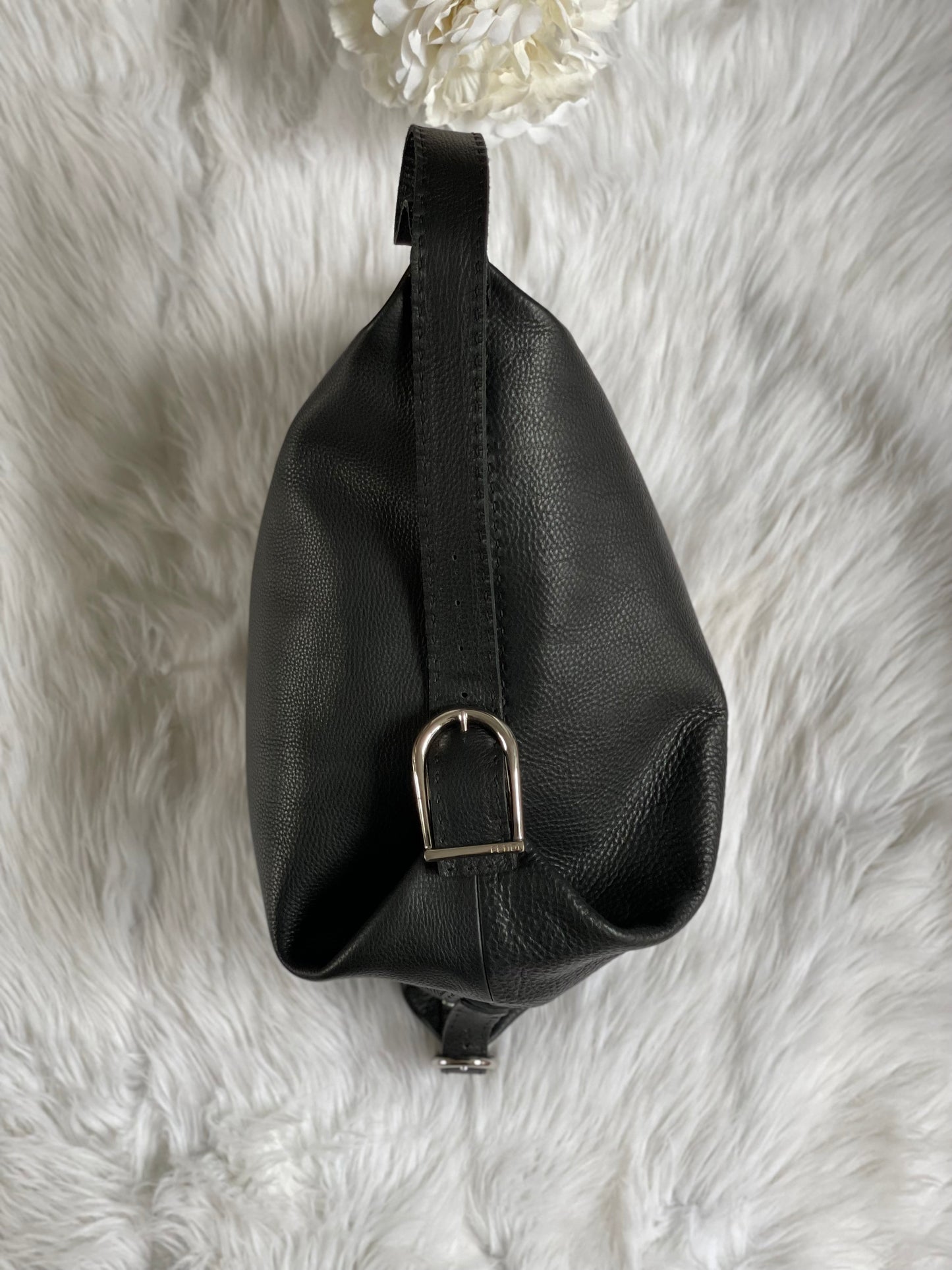 Fendi -Selleria Hobo Tote- black/silver hardware