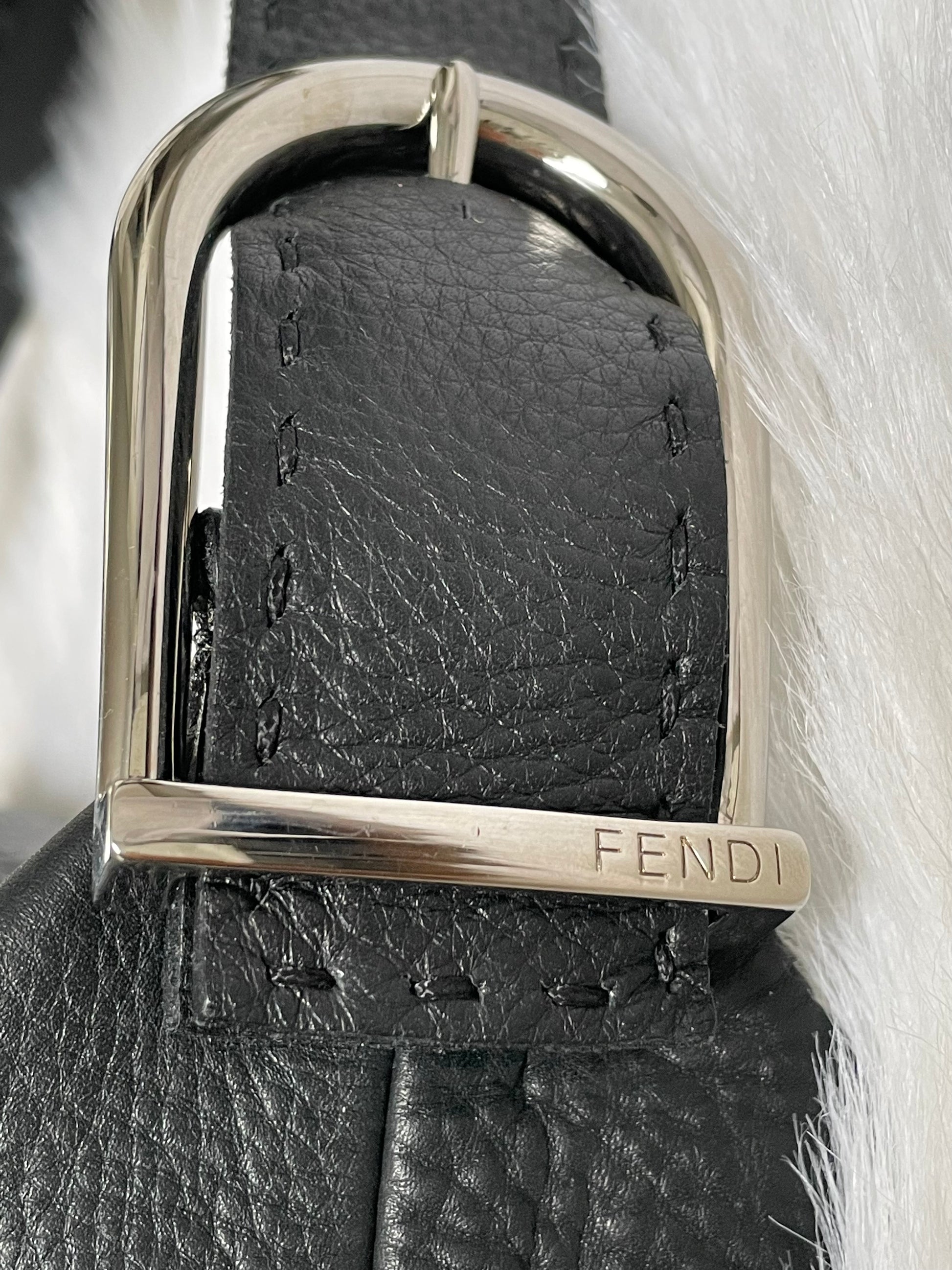 Fendi -Selleria Hobo Tote- black/silver hardware