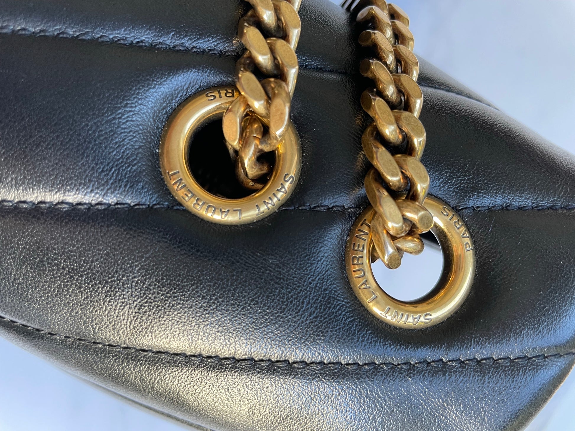 YSL LouLou Bag-Medium black/gold