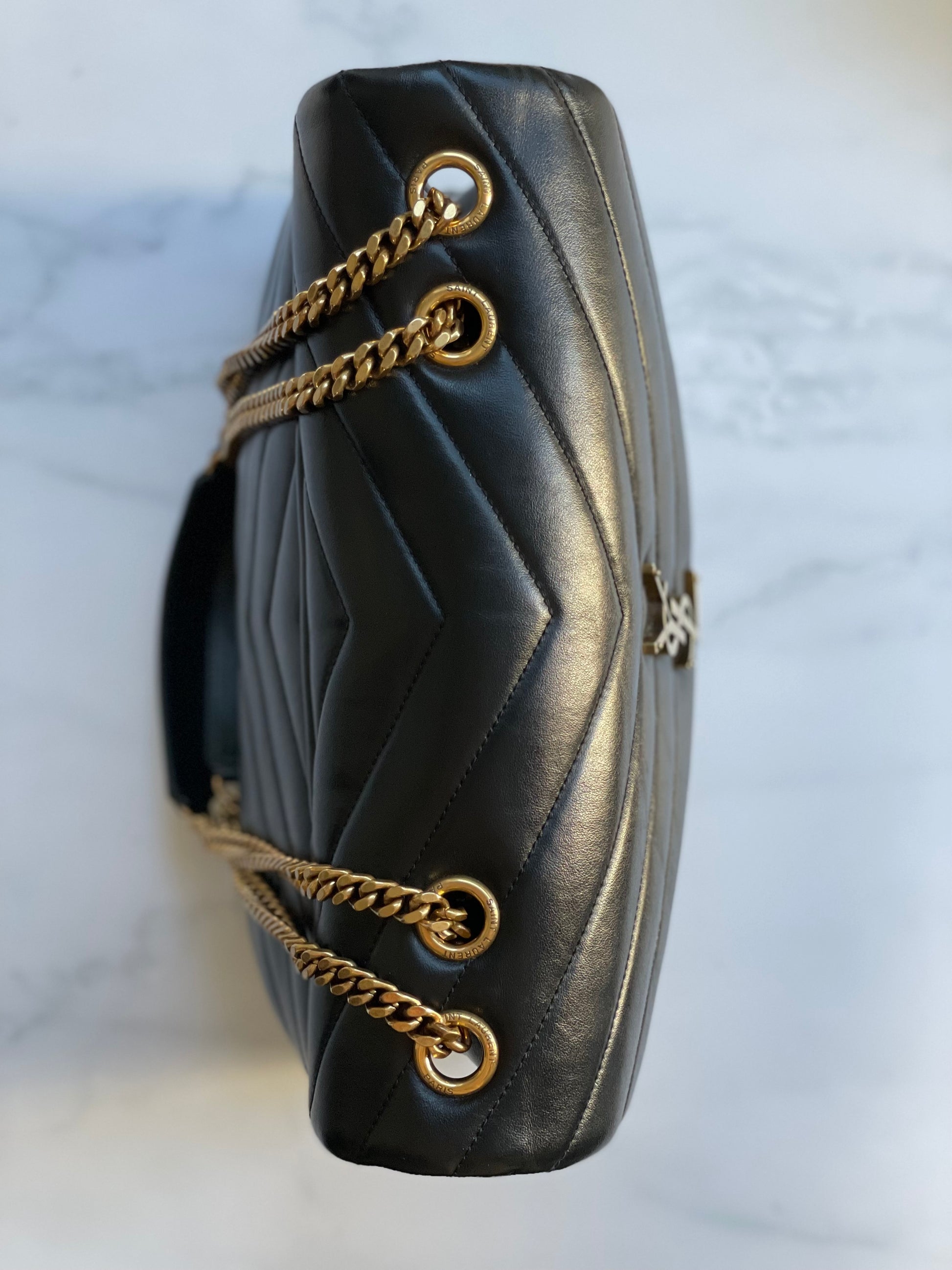 YSL LouLou Bag-Medium black/gold
