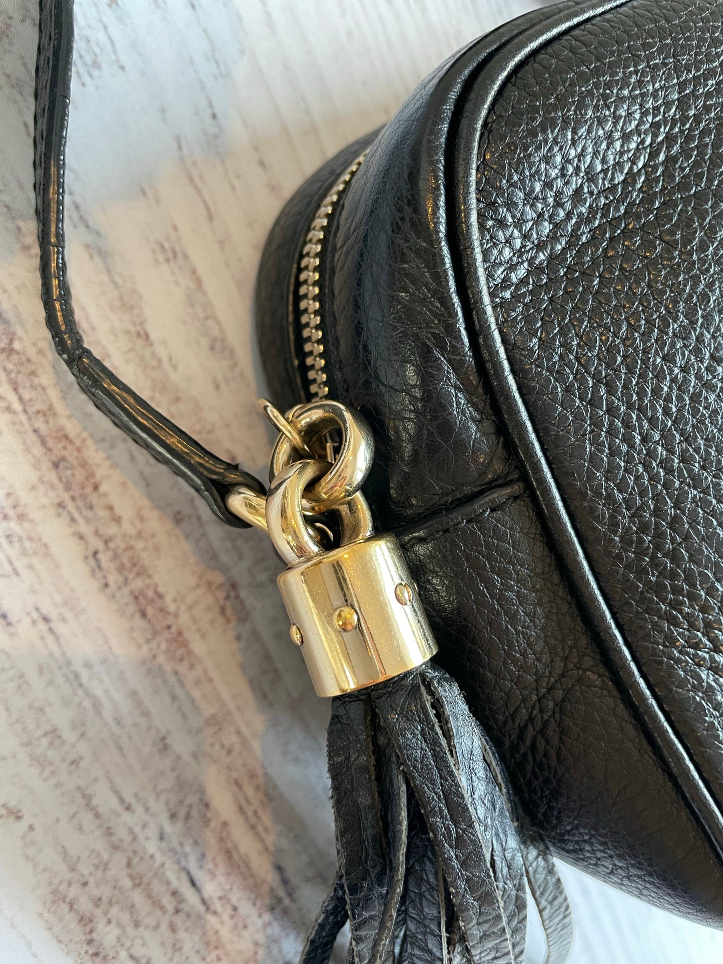 59. Gucci Soho Disco crossbody bag-small black