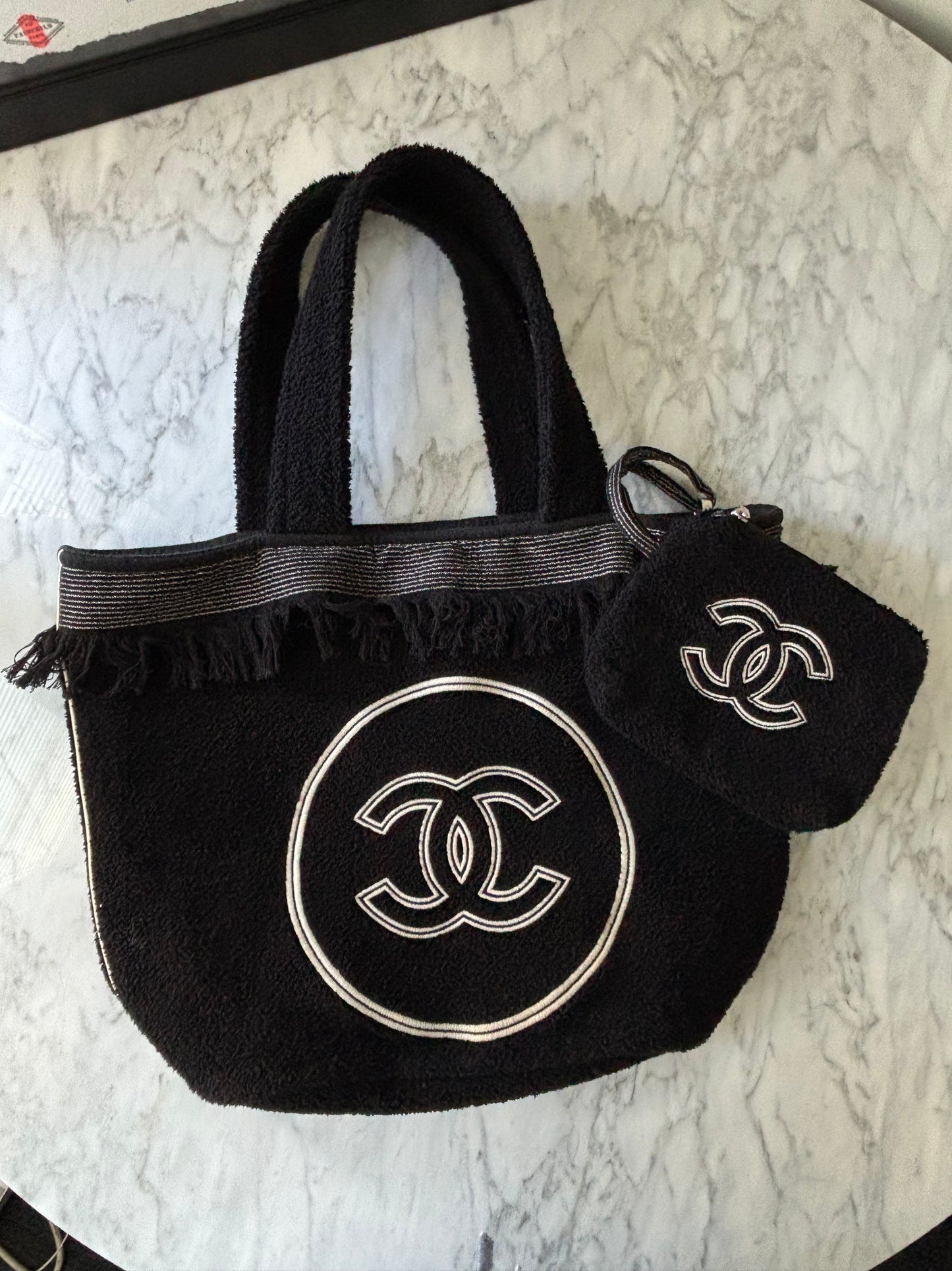 Chanel beach tote