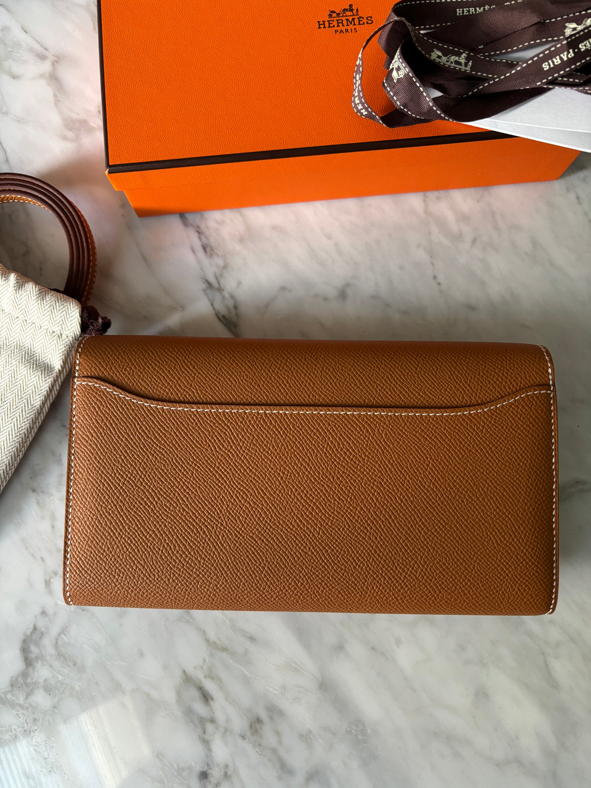 Hermès Constance To Go- in Gold Epsom with Gold Hardware