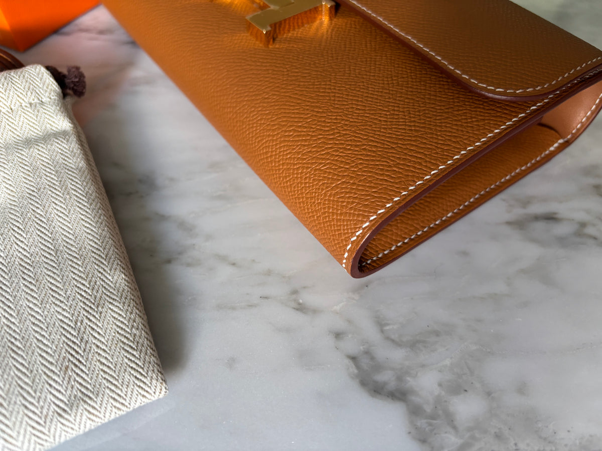 Hermès Constance To Go- in Gold Epsom with Gold Hardware