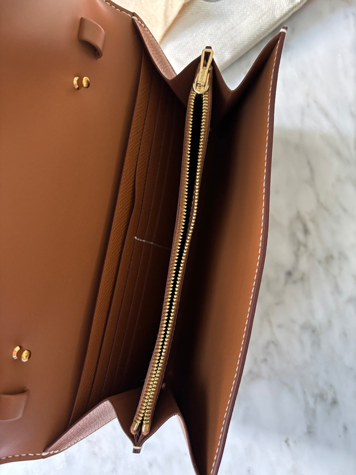 Hermès Constance To Go- in Gold Epsom with Gold Hardware