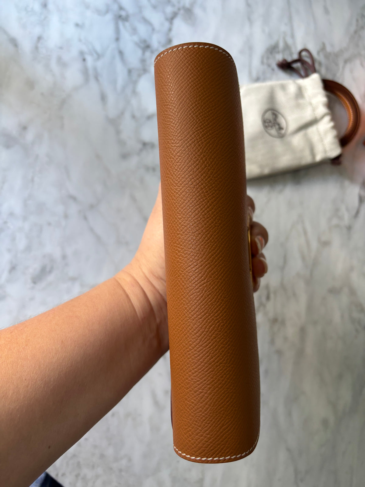 Hermès Constance To Go- in Gold Epsom with Gold Hardware