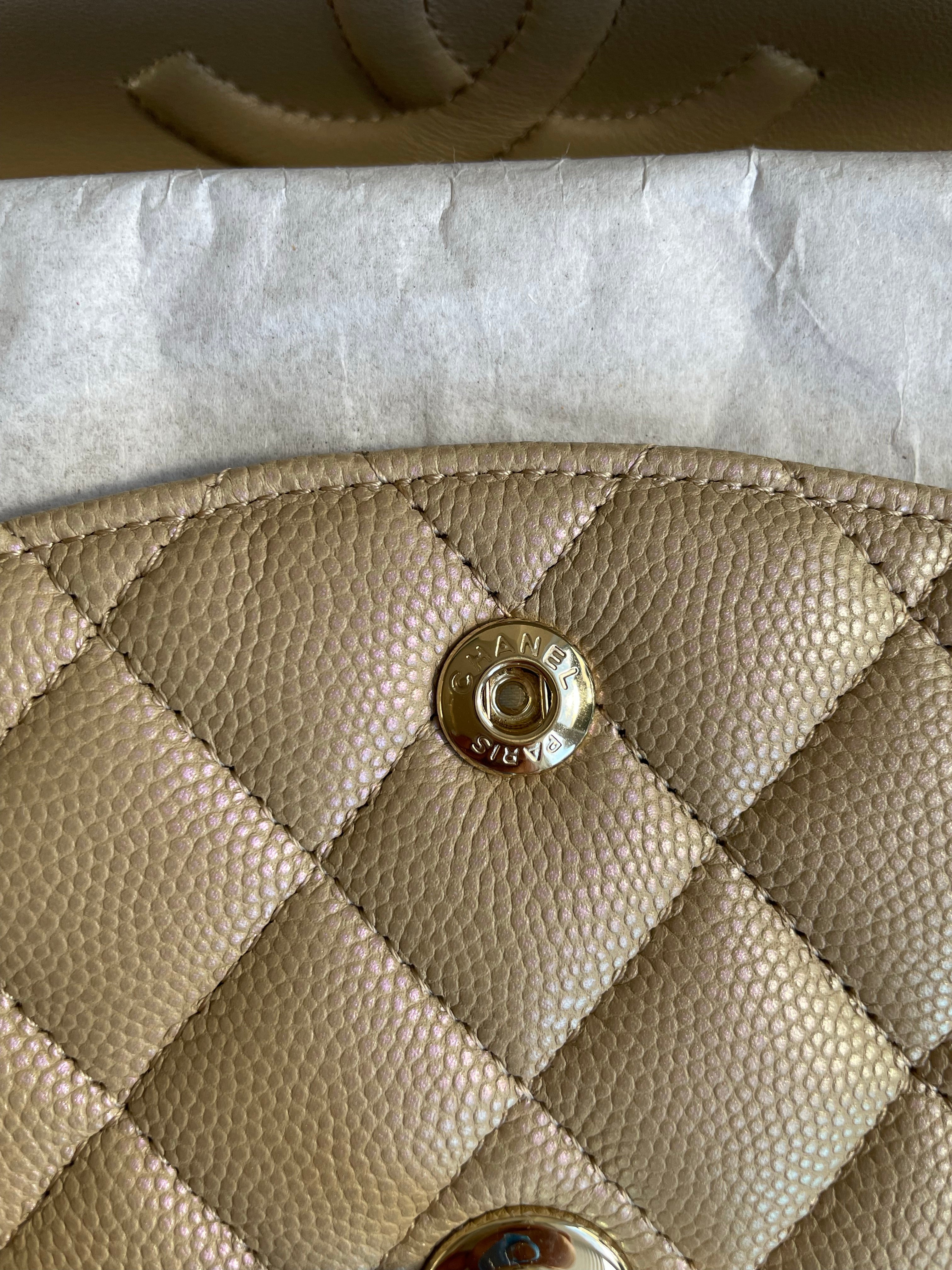 Chanel 21s dark cheap beige